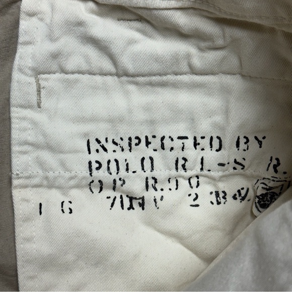 Polo Ralph Lauren Surplus Utility Slim Fit Canvas Cargo Pants Mens 34x32 Beige - Picture 10 of 11